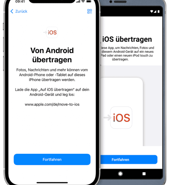 Auf ios übertragen funktioniert nicht