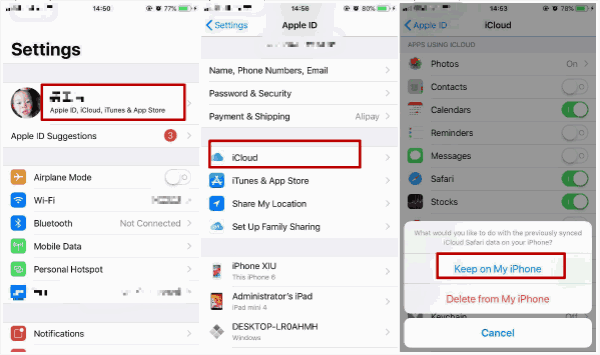 Entfernen Sie iCloud Konto von iPhone mit Passwort