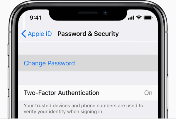 Apple ID passwort ändern