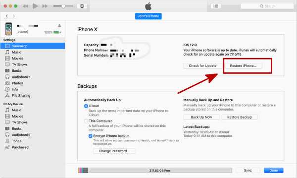 iPhone Software Update jetzt Installieren Hängt