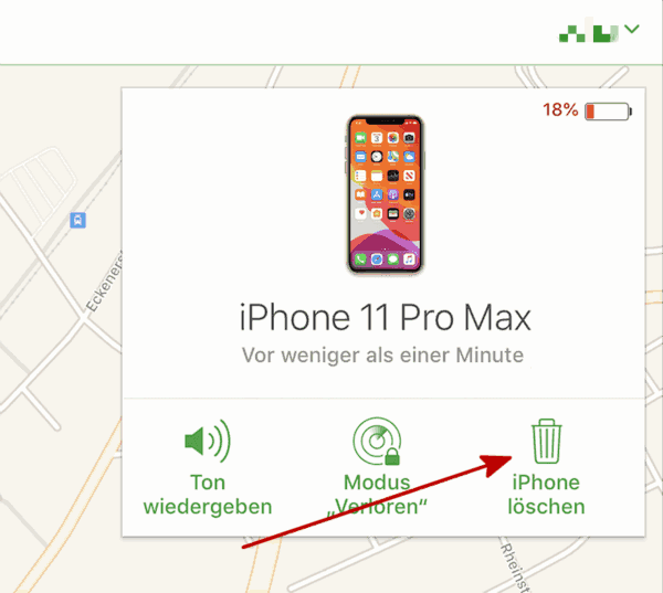 iPhone zurücksetzen ohne code