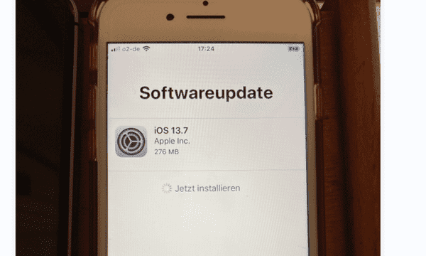 iPhone Software Update jetzt Installieren Hängt