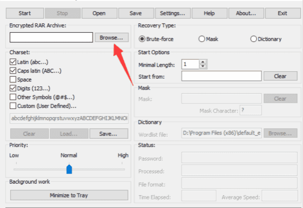 RAR Password Cracker