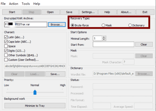 RAR Password Cracker