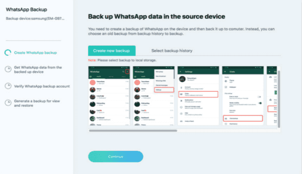 WhatsApp Backup von iPhone auf Android