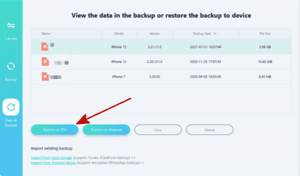 WhatsApp von iPhone auf Huawei